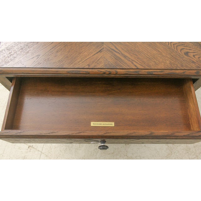 Theodore Alexander Theodore Alexander Ta50081 Oak Nightstand For Sale - Image 4 of 13