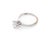 Late 20th Century Modern 14k White Gold and Diamond Solitaire Engagement Ring For Sale - Image 5 of 6