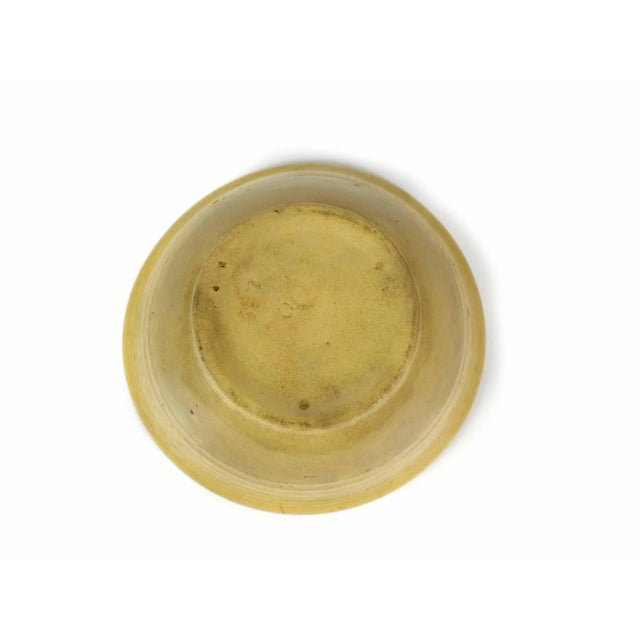 Antique 1900's American Yellow Stoneware Bowl For Sale - Image 9 of 10