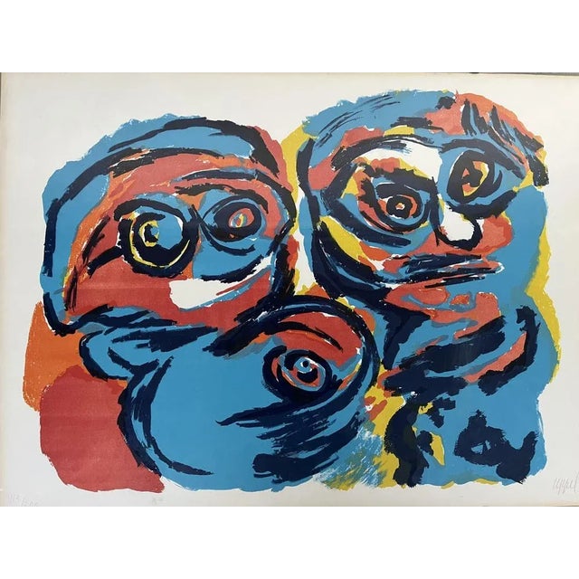 Karel Appel, Abstract Figures, 1960s, Original Lithograph For Sale - Image 9 of 9