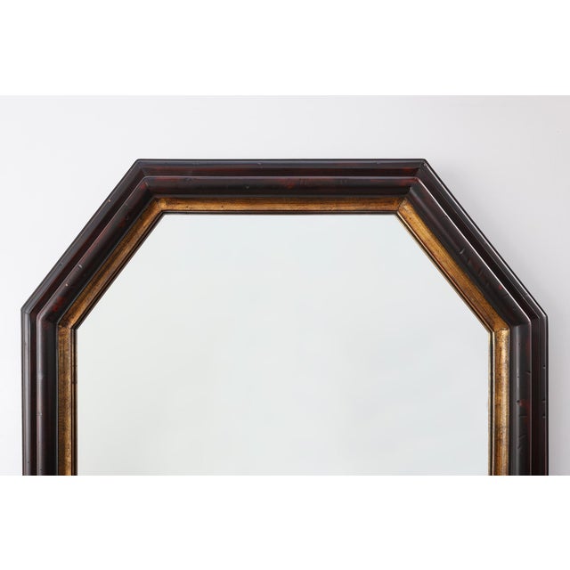 Mid-Century Modern Octagonal Bronze‑Toned Wall Mirror from Deknudt, Belgium, 1970s For Sale - Image 3 of 12