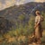Italian School, Landscape with Figure Painting, 1914, Oil on Canvas For Sale - Image 15 of 16