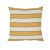 Schumacher Isolde Stripe 20" Pillow in Yellow For Sale In New York - Image 6 of 6