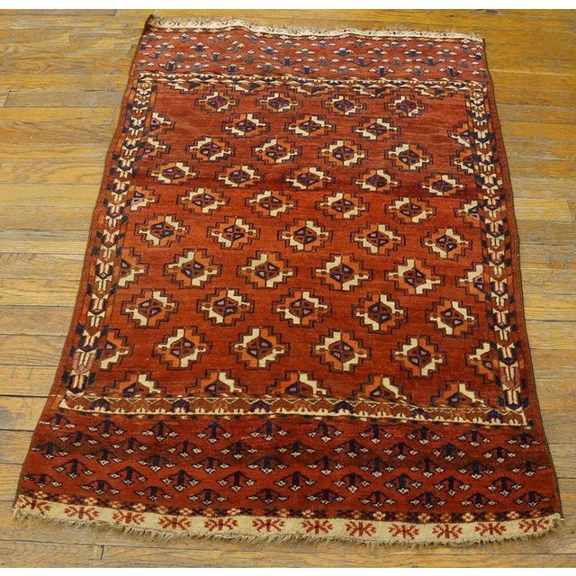 Antique Baluch-Turkmen Rug For Sale - Image 9 of 9