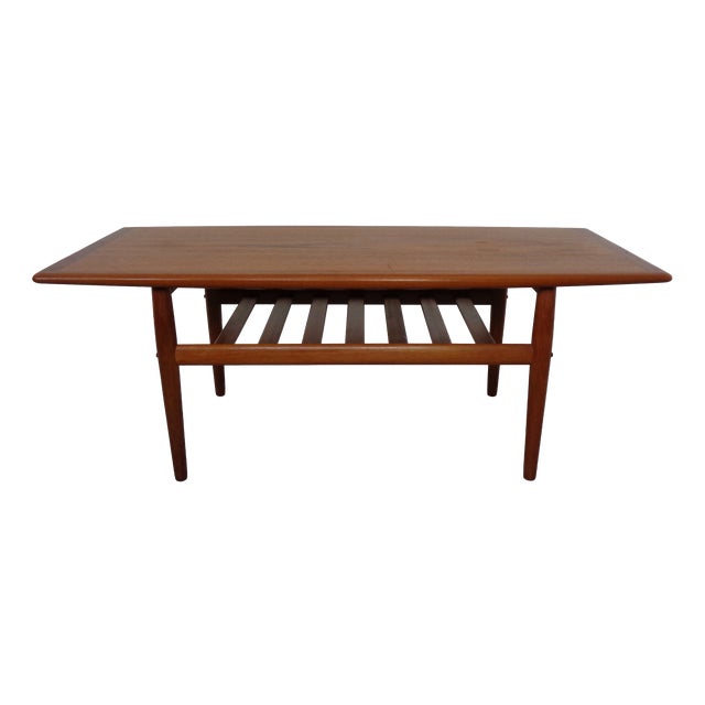 Teak Coffee Table by Grete Jalk for Glostrup, Denmark, 1960s For Sale