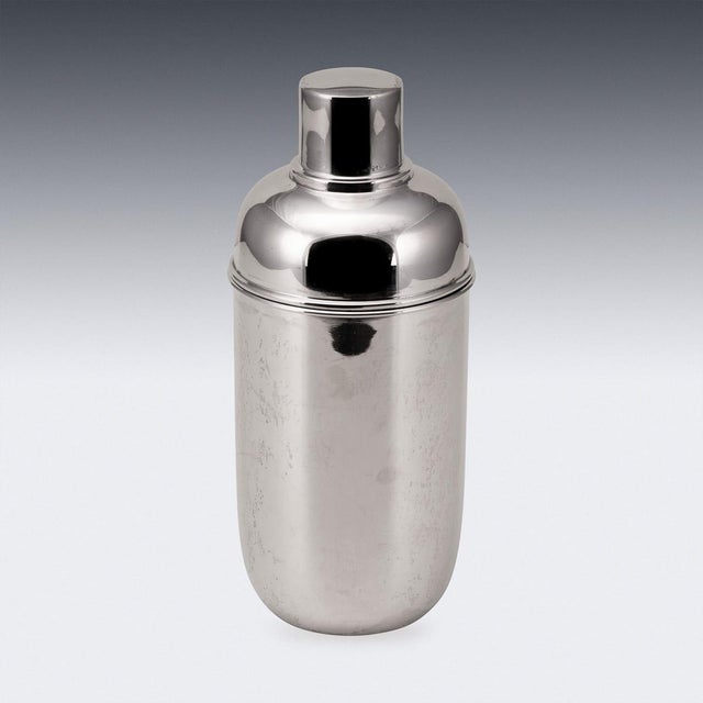 Silver Cocktail Shaker, Naples, Italy, 1960s For Sale - Image 3 of 9