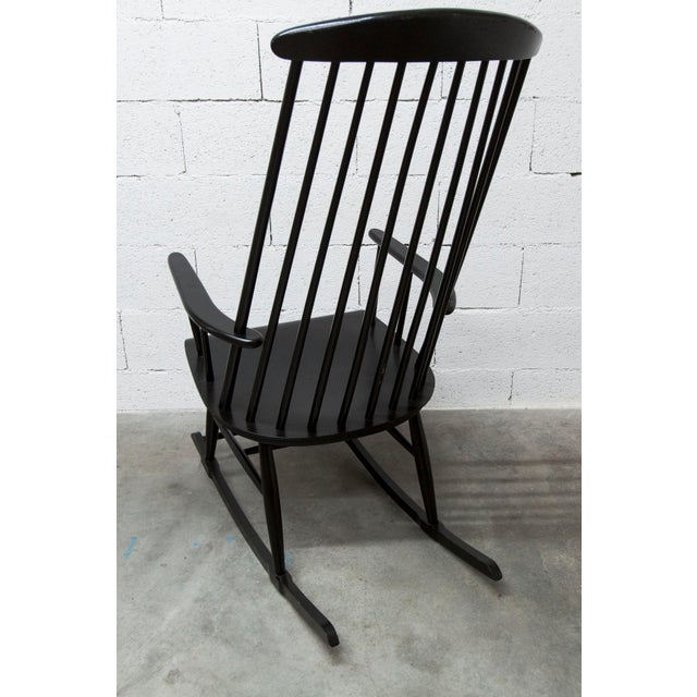 Scandinavian Rocking Chair in the style of Tapiovaara, 1960s For Sale - Image 3 of 18