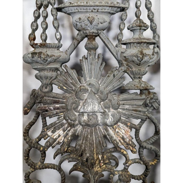 Brown Late 19th Century Cast Iron Church Chancel Doors, Set of 2 For Sale - Image 8 of 11