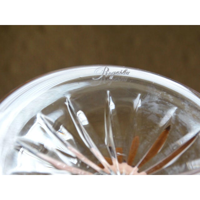 1970s Rogaška Cut Crystal Candlesticks - A Pair For Sale - Image 4 of 5