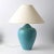 Vintage Turquoise Ceramic Table Lamp from Kostka, 1980s For Sale - Image 9 of 9