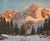 Unknown, Mountain with Snow Alps, 1890s, Oil on Canvas For Sale - Image 3 of 11