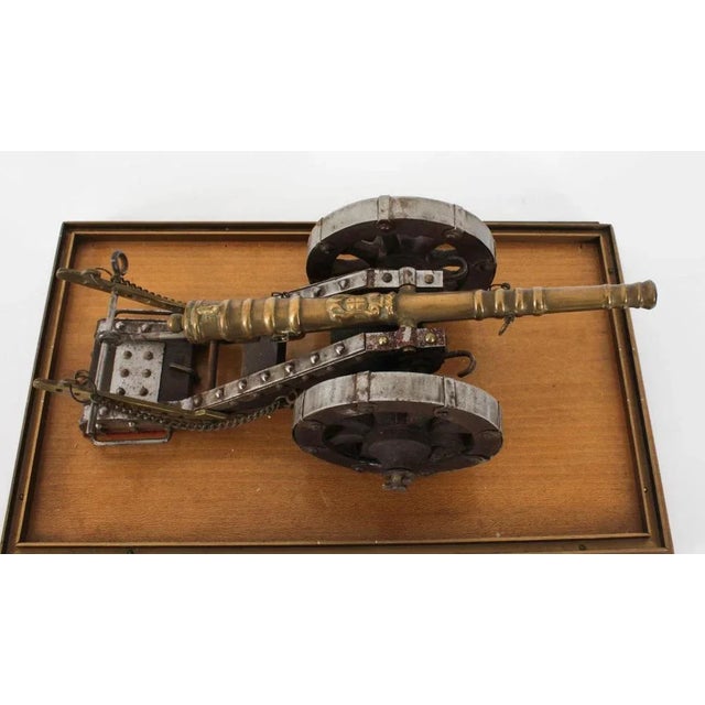 Bronze Cased Model of Colubrina Da Fortezza Cannon For Sale - Image 11 of 14