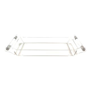 Mid-Century Lucite Barware/Cocktail/Serving Tray, Attributed to Dorothy Thorpe For Sale