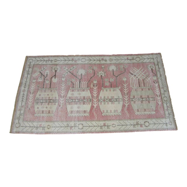 19th Century Tribal Khotan Samarkand Rug For Sale