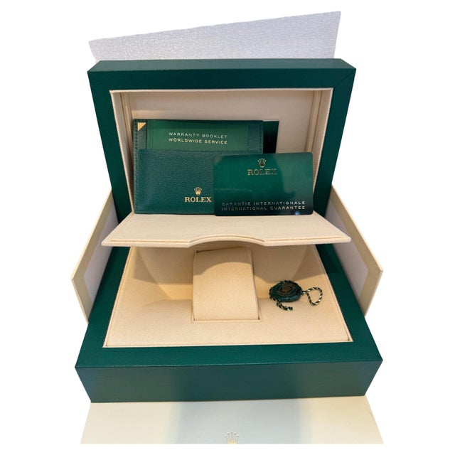 Rolex Watch Box, New Creme Empty Acs. Oyster L Perpetual Sky Dweller Brand New For Sale - Image 15 of 18