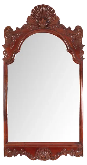 Mid 20th Century Carved Mahogany Mirror, 1950s