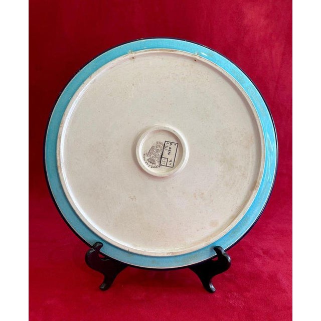 Dish Decorated with Storks For Sale - Image 6 of 11