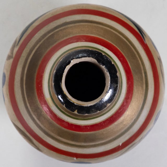 1990s Vintage MCM Early Tonala Mexican Pottery Vase For Sale - Image 5 of 9