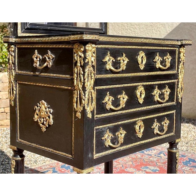 Louis Xvi Napoleon Iii Dressing Table For Sale - Image 3 of 7