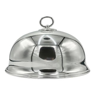 Antique Atkin Brothers Sheffield Silverplate Meat Dome Cover Cloche For Sale