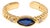 Sapphire Teardrop Gemstone Adjustable Gold Ring, Size 8 For Sale
