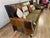 Abstract Paul Robert Mixed Fabric and Leather Sofa & Chair For Sale - Image 3 of 16