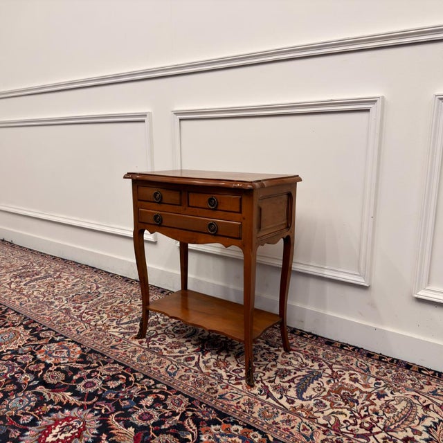Antique French Cherrywood Side Table For Sale - Image 3 of 11