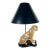 Mid Century Ceramic Leopard Lamp For Sale
