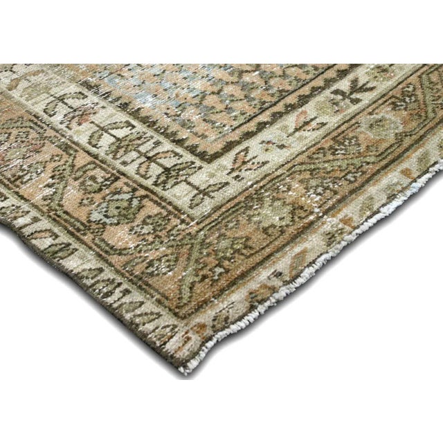 Transitional 1940s Vintage Persian Melayer Rug For Sale - Image 3 of 7