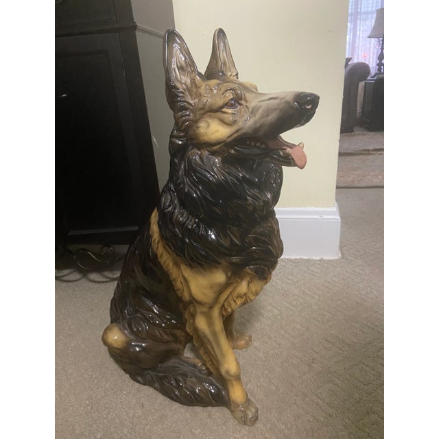 20th Century Shepherd Dog Life Size Sculpture For Sale - Image 13 of 13