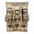 Vintage African Tribal Art Benin Bronze Wall Plaque Sculpture For Sale