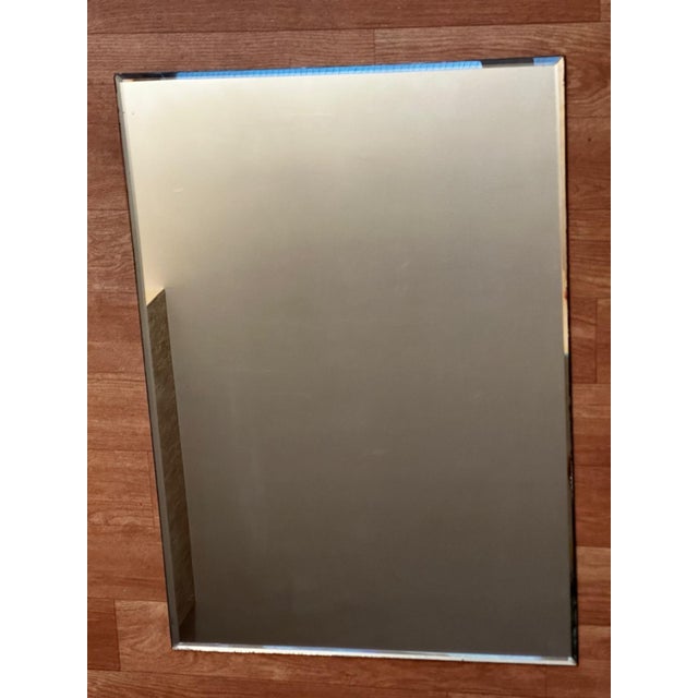 Vintage Rectangular Beveled Mirror, 1970s For Sale - Image 15 of 17