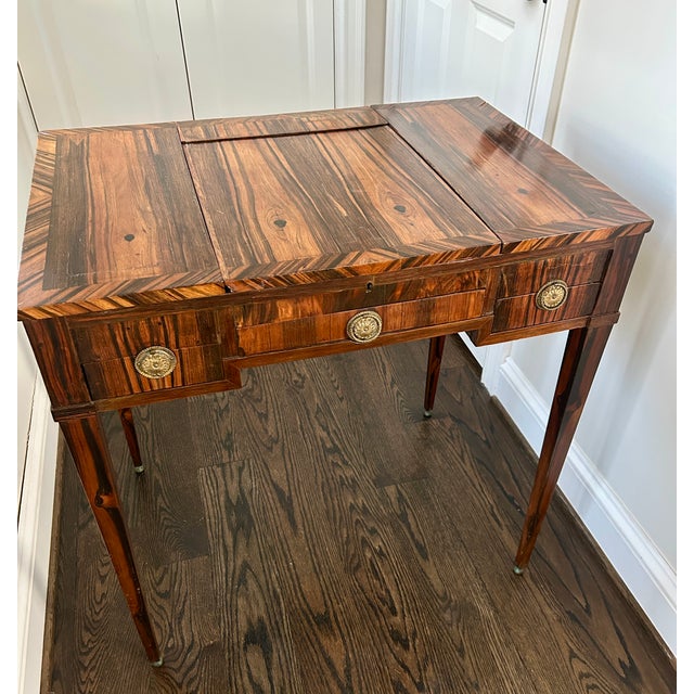 George III Exotic Wood Dressing Table With Mirror For Sale - Image 17 of 17