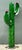 This vibrant Saguaro-style cactus sculpture is a striking example of industrial folk art, blending rustic charm with a...
