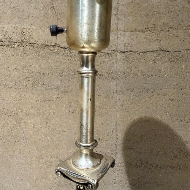 Vintage Neoclassical Torchiere Table Lamp Attributed Stiffel Rembrandt For Sale In San Diego - Image 6 of 10