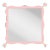Fleur Home Carnival Iko Iko Square Mirror in Authentic Pink, 51x51 For Sale