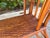 Vintage Palm Beach Handwoven Natural Rattan Console Table For Sale - Image 15 of 15