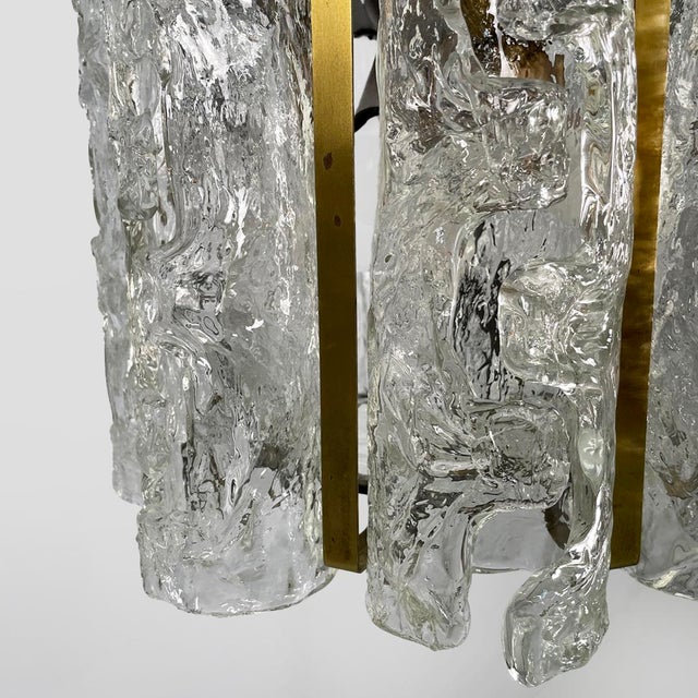 Italian Modern Glass Chandelier from Mazzega, 1970s For Sale - Image 11 of 13