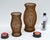Mid-Century Modern Set 2 Vintage Decorative Amber Gemstone Beaded Lattice Hourglass Shaped Candle Holders For Sale - Image 3 of 15