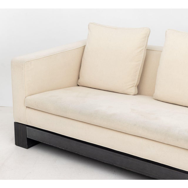Early 21st Century Minotti Andersen Quilt White Upholstered Sofa For Sale - Image 5 of 9