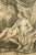 Neoclassical Antique 18th-Century Engraving Print Nude Woman Swan Gilt Frame For Sale - Image 4 of 9
