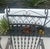 Pair of Southwestern Spanish Revival large hand wrought iron throne like chairs with twisted back spindles and scrolled...