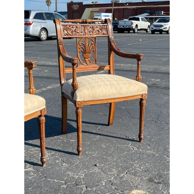 Pair of Antique French Directoire Chairs For Sale In San Diego - Image 6 of 12