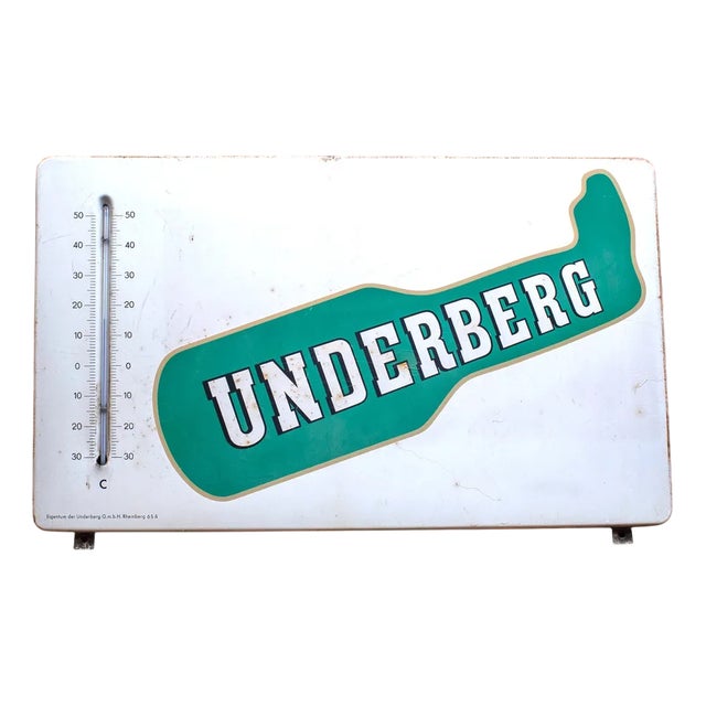 German Underberg Advertising Sign For Sale