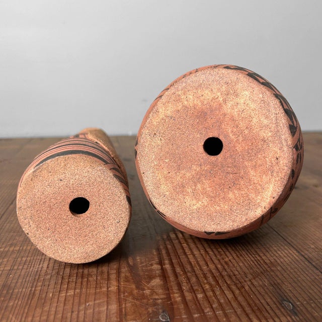 Terracotta Kokeshi Dolls, Japan, 1960s, Set of 2 For Sale - Image 13 of 17