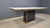 Hollywood Regency Vintage White Marble and Brass Dining Table, 1970s For Sale - Image 3 of 14