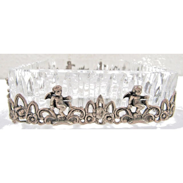 Mid 19th Century Albert Bodemer Germany Crystal and 830 Silver Candy Dish For Sale - Image 4 of 12