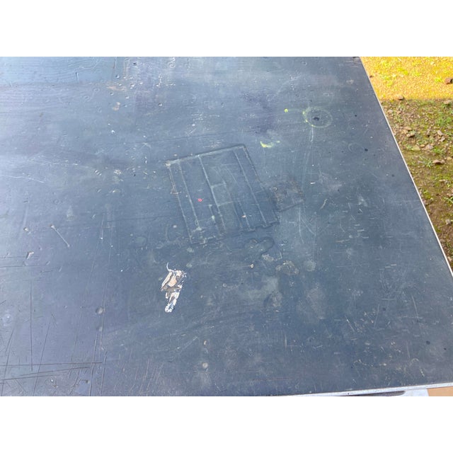 1940s 1940s General Fireproofing Metal Tanker Desk For Sale - Image 5 of 12