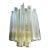 1960s Clear and Yellow Murano Tubes Chandelier For Sale
