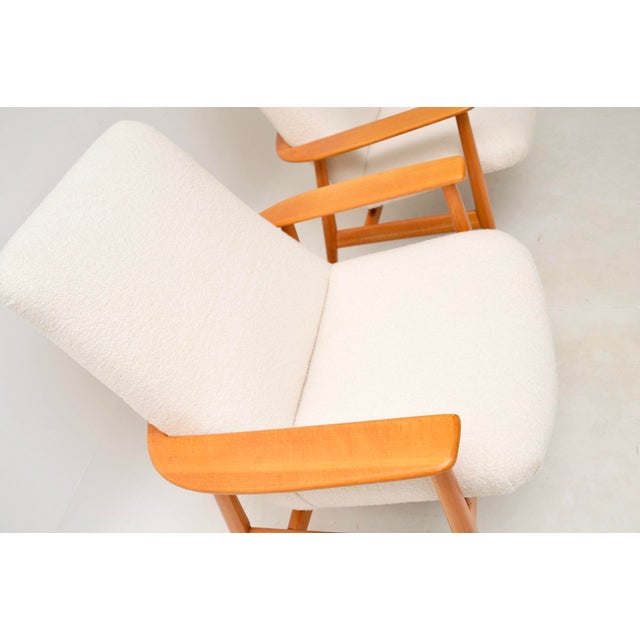 Brown Vintage Danish Lounge Chairs, 1950s, Set of 2 For Sale - Image 8 of 11
